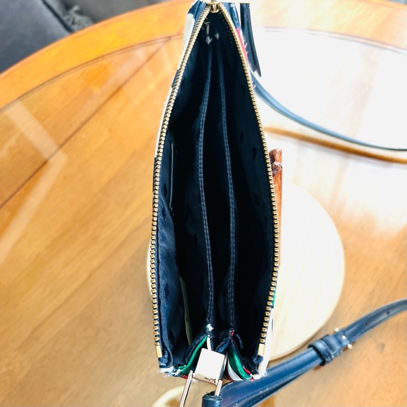 Kate Spade New York Dawn Triple Gusset Breezy Floral Crossbody Bag - Picture 8 of 14